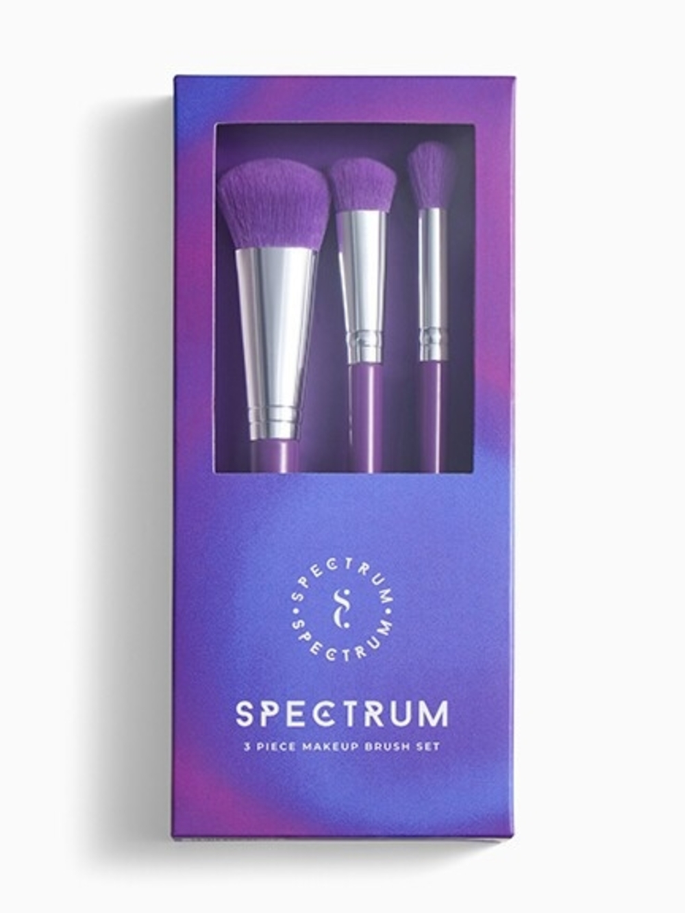 Spectrum 3-Piece Purple Makeup Brush Set
